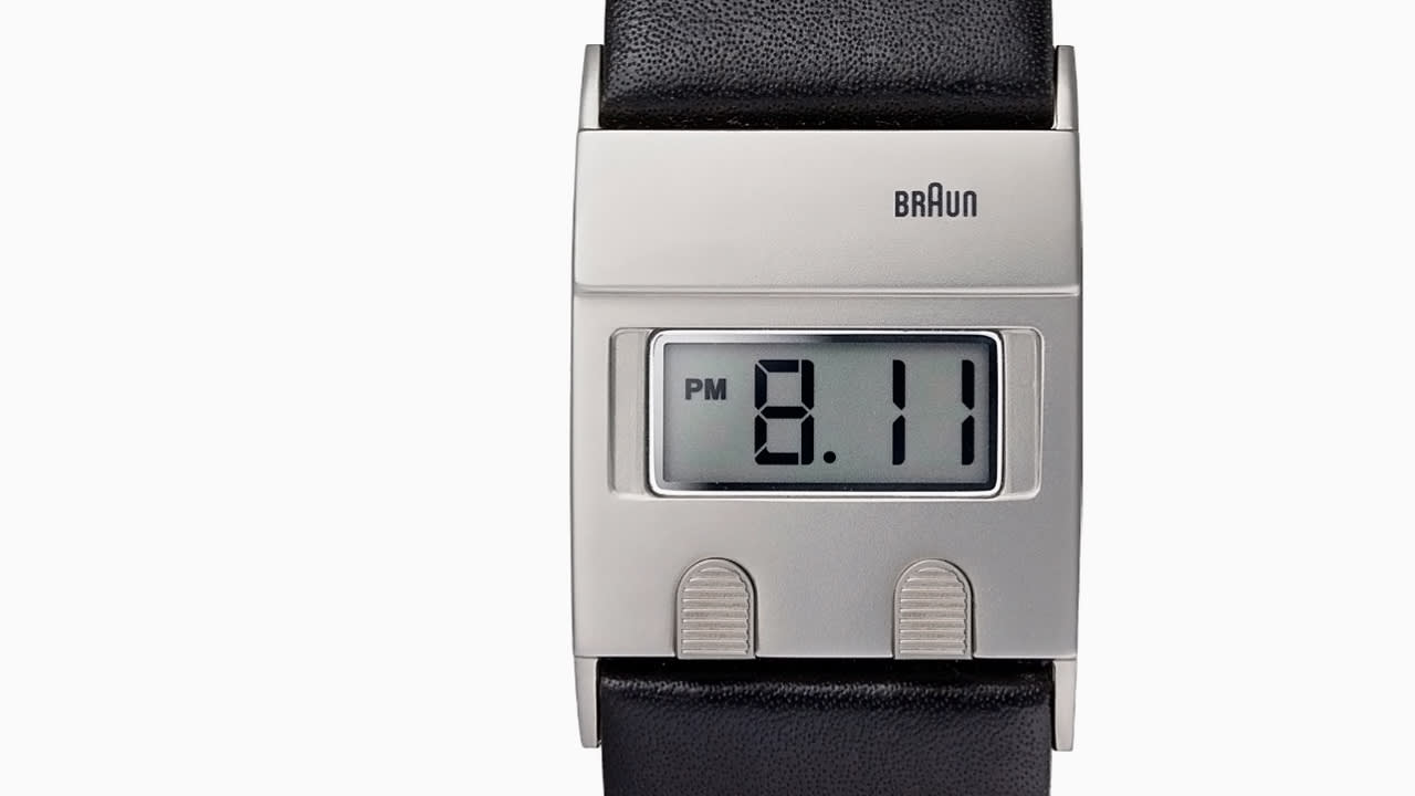 Braun Reissues A Sleek Digital Watch by Dieter Rams - Fast Company