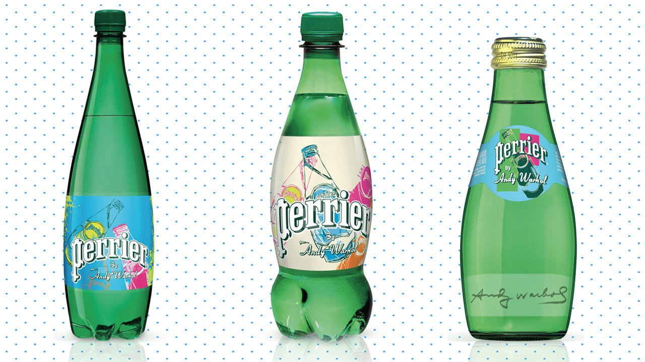 Three Perrier Bottles　Andy Warhol　poster Perrier Water, horizontal Pop Art | Andy Warhol | The