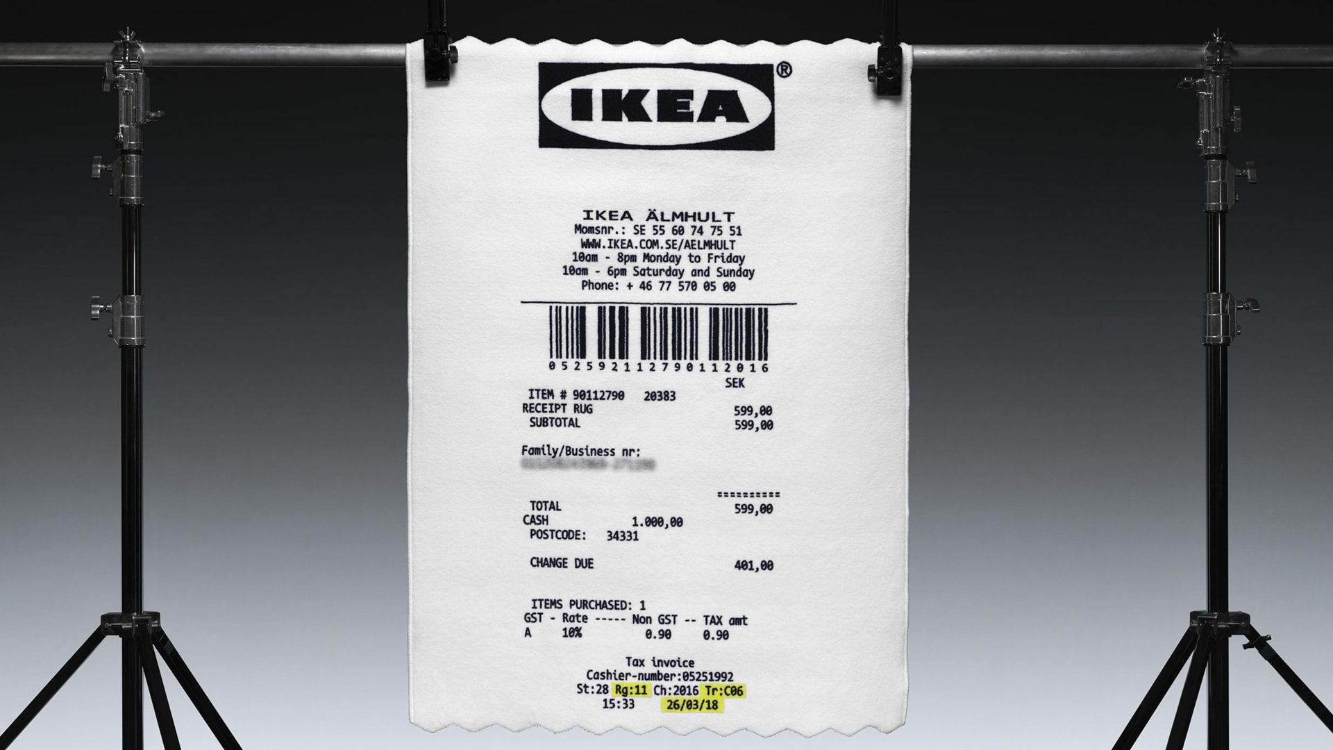 Virgil Abloh's Ikea rug is printed with an actual Ikea
