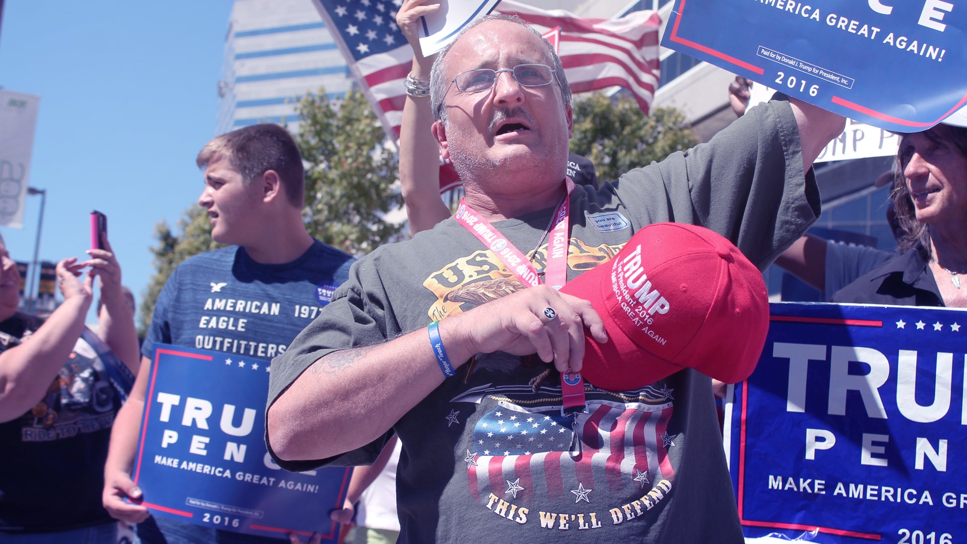 QAnon: The alternate reality that was front and center at Trump's rally