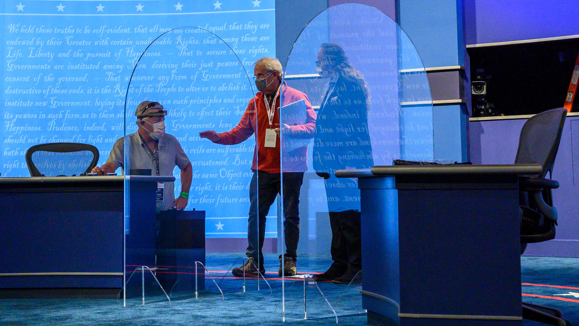 How well does plexiglass defend against COVID19? VP debate shields