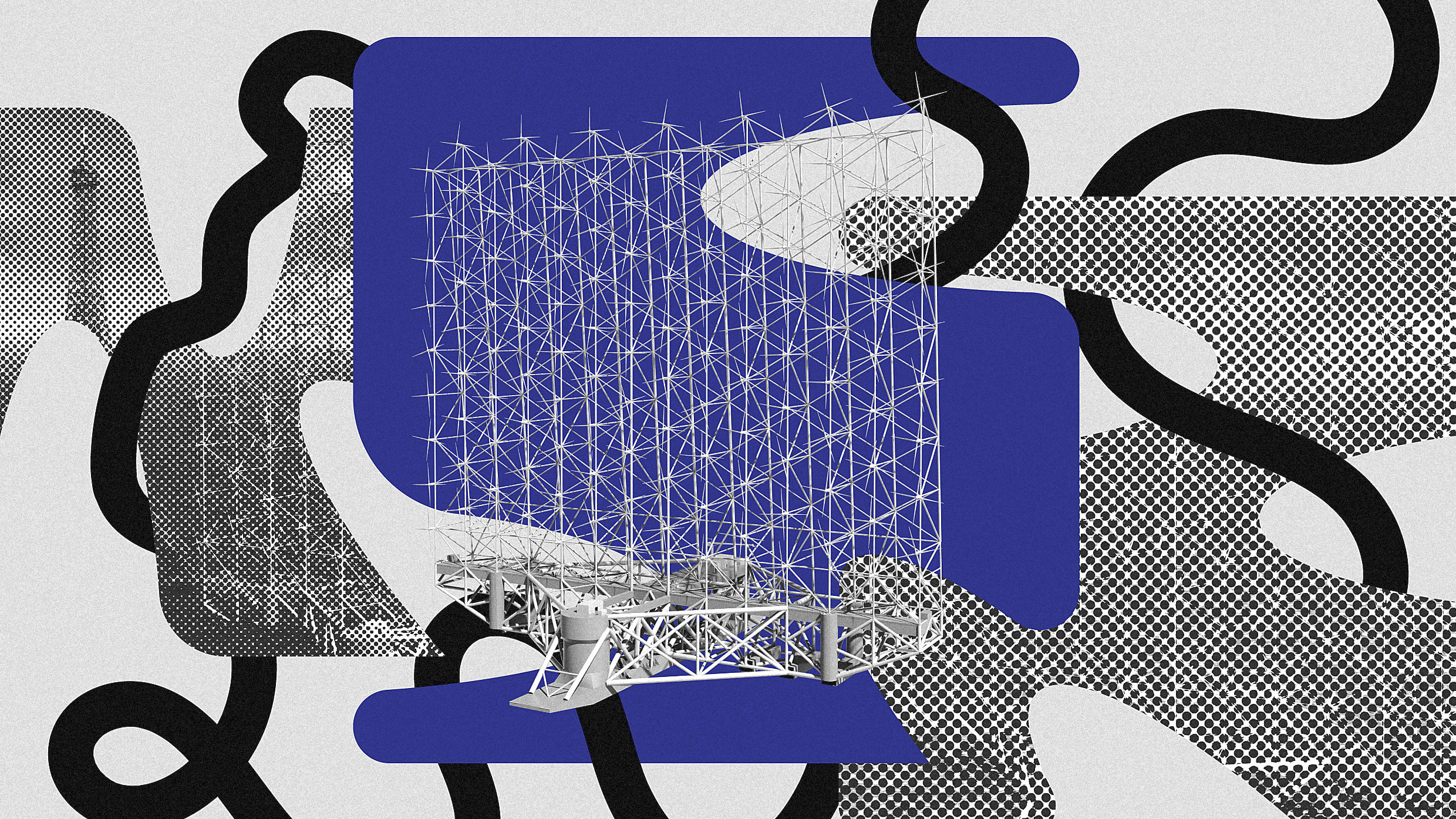 This floating wind farm features 126 small turbines spinning on a grid ...