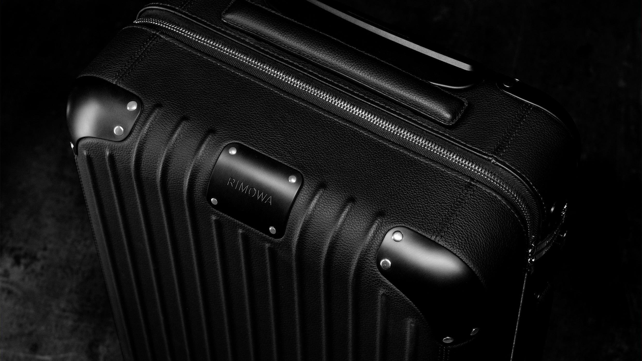 Scratched Black Rimowa Rimowa X Dior Collab, Black Hard Aluminum 