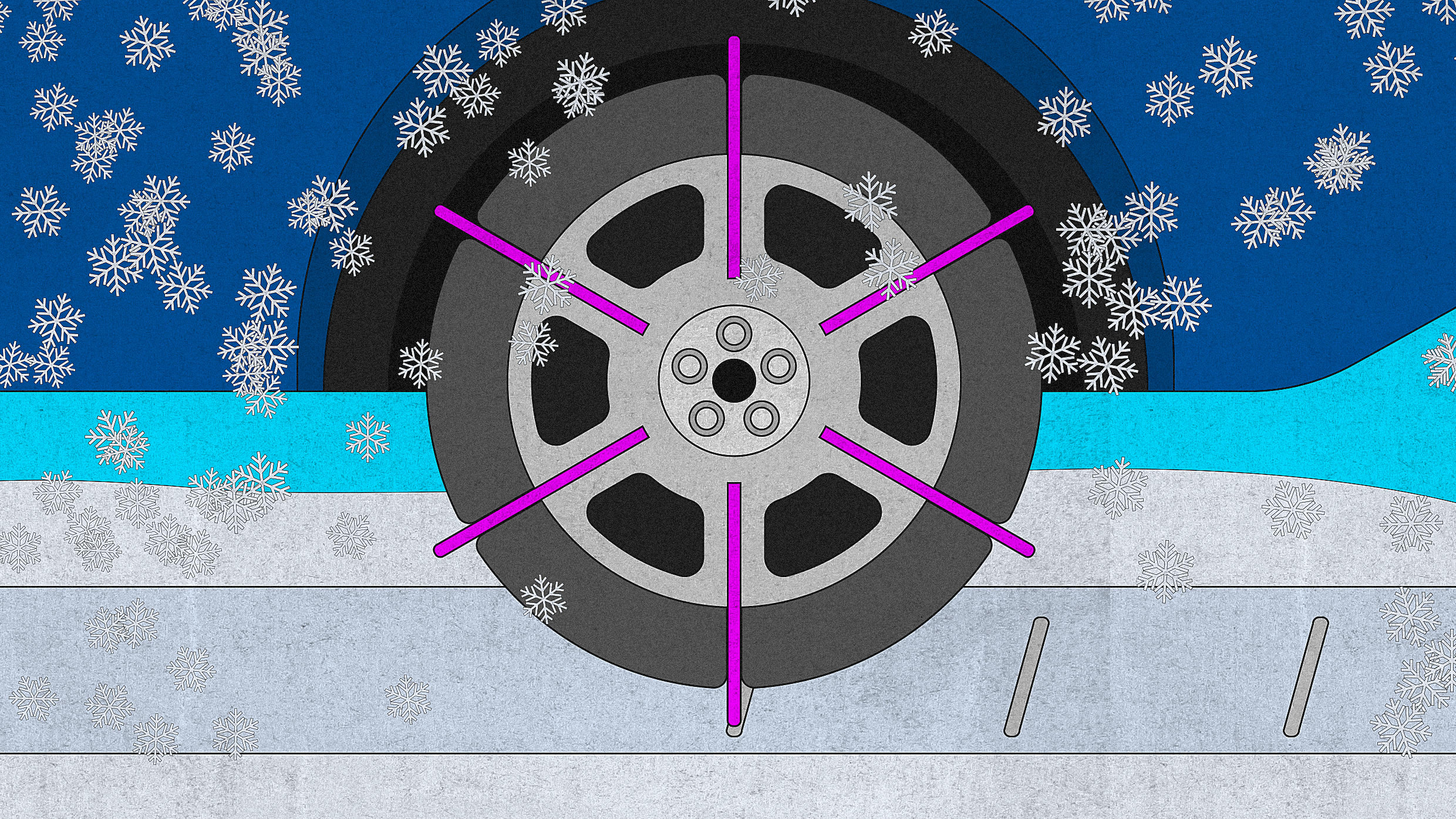 Snow chains are a lofi marvel. Hyundai wants to make them high tech