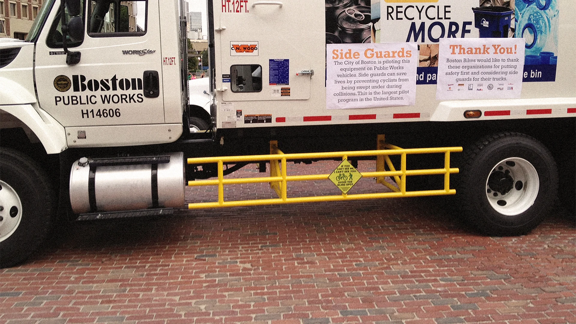 Decking Out Boston’s Trucks With Simple Tech That Keeps Cyclists Alive