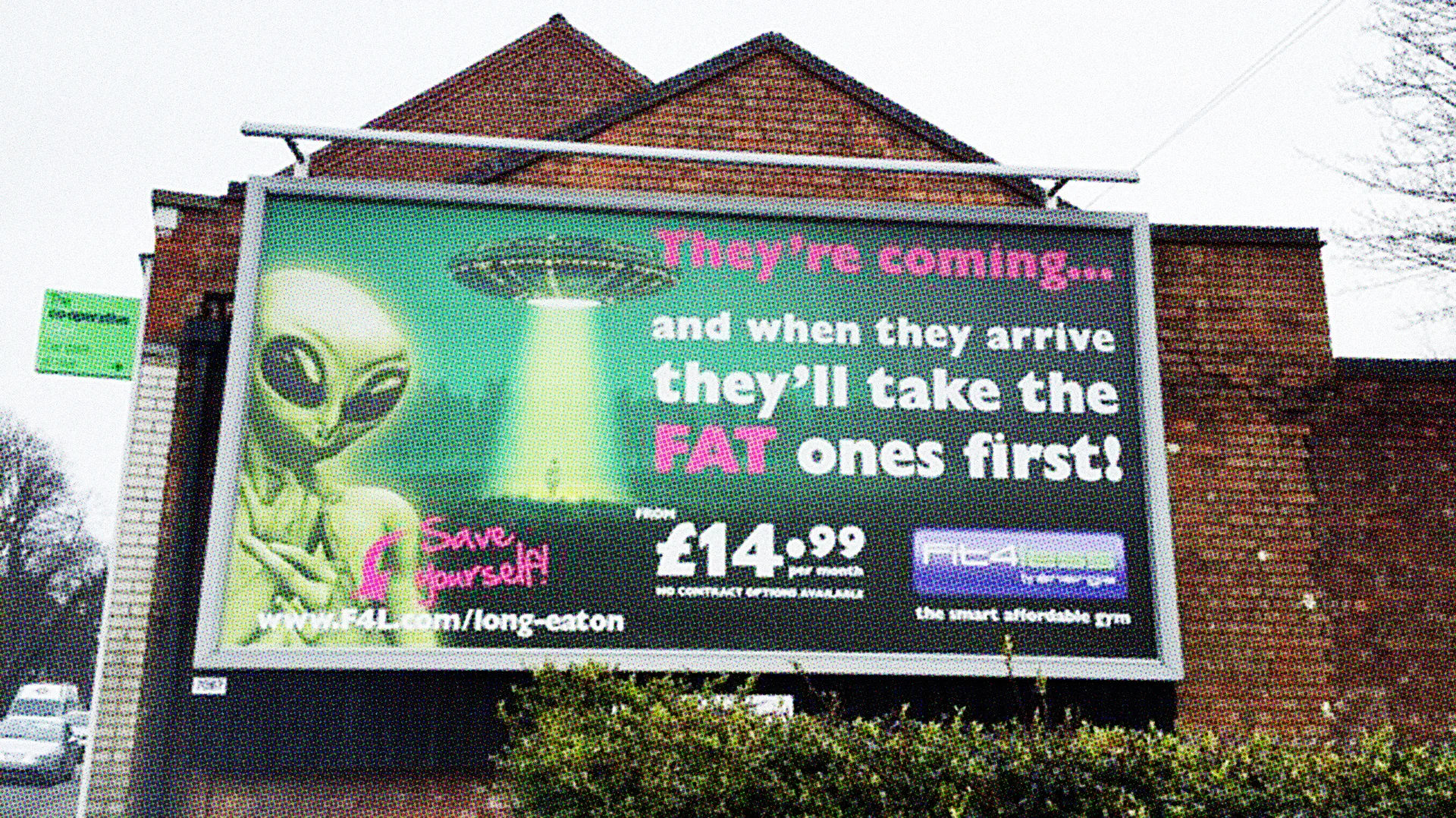 Least Creative Of The Day: This Gym Ad Claims Aliens Will Target Fat ...