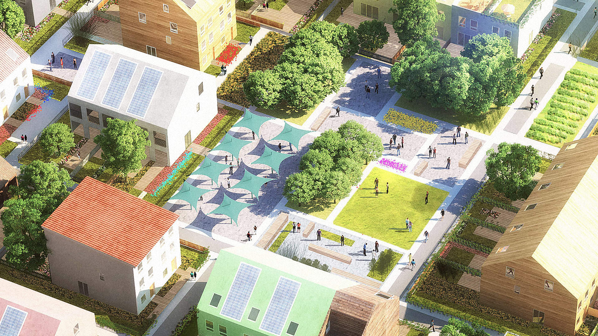 This New Car-Free Neighborhood Redesigns Suburbia