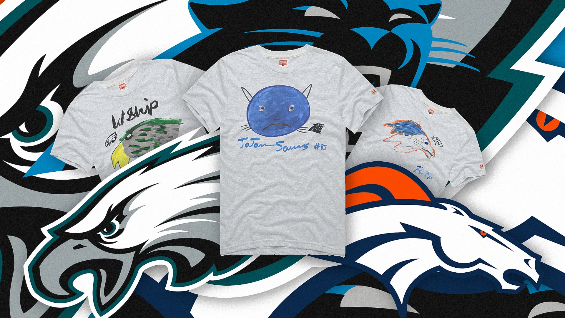 NFL rookies made their own versions of their team logos. Now you can wear them