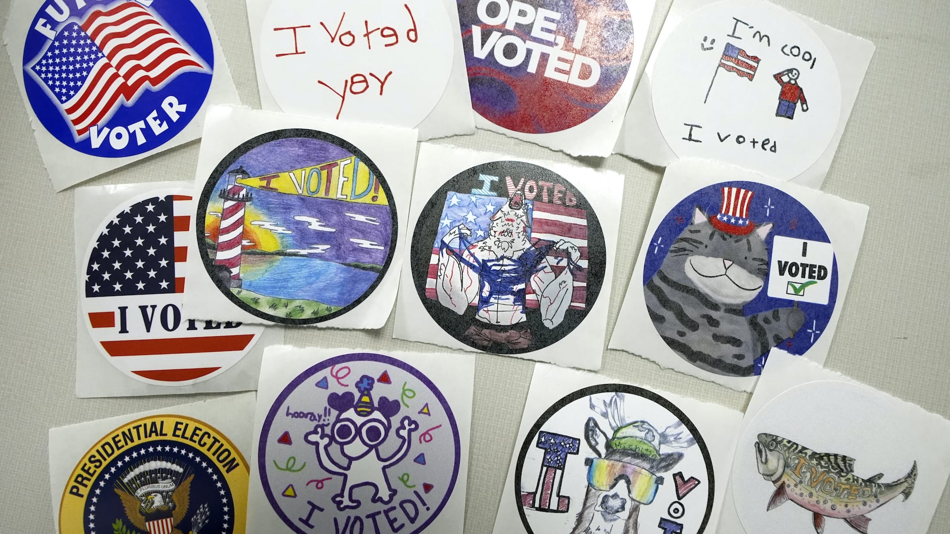 How 'I Voted' stickers have evolved from the iconic flag design - Fast ...