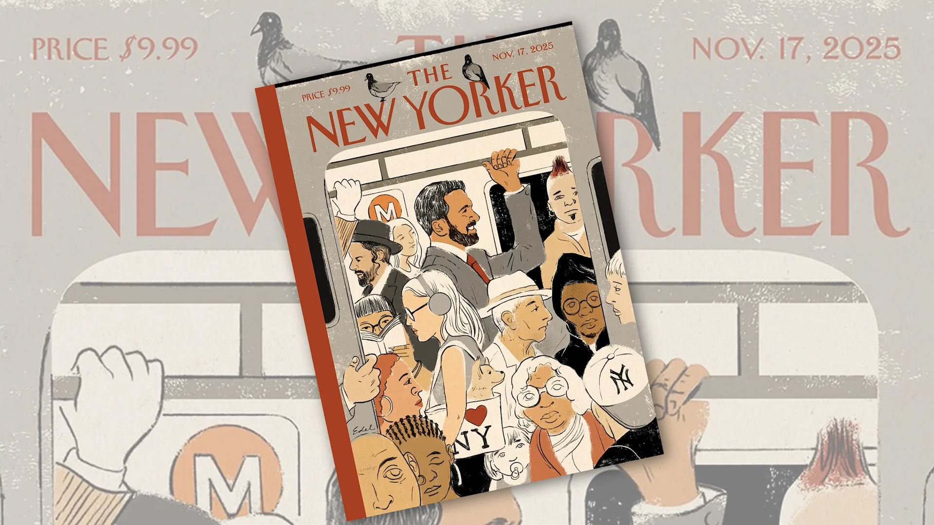 Edel Rodriguez draws Zohran Mamdani for 'The New Yorker's' new