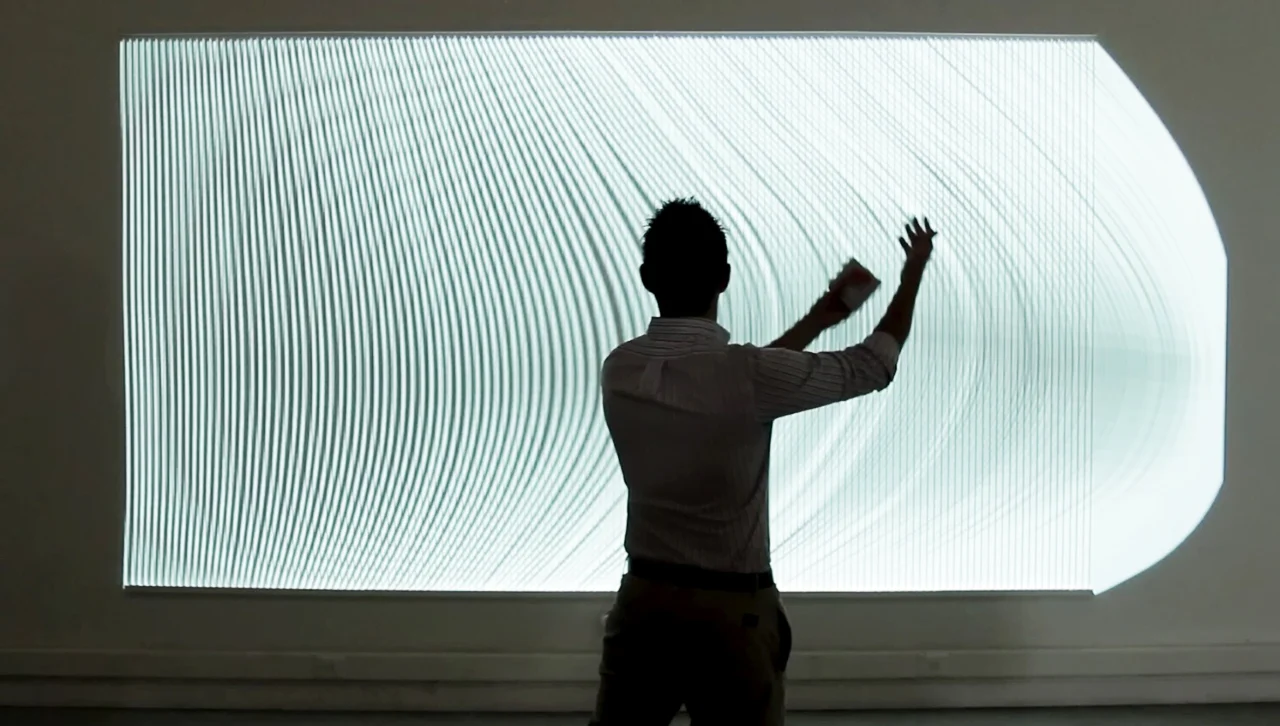 Led Projection Human A Light Projection That Blurs The Boundary Between Physical And Digital ...