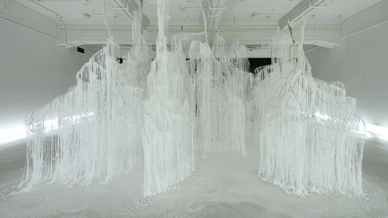 A Shimmering Forest Of Ice, Made From Hot Glue And Urea - Fast Company