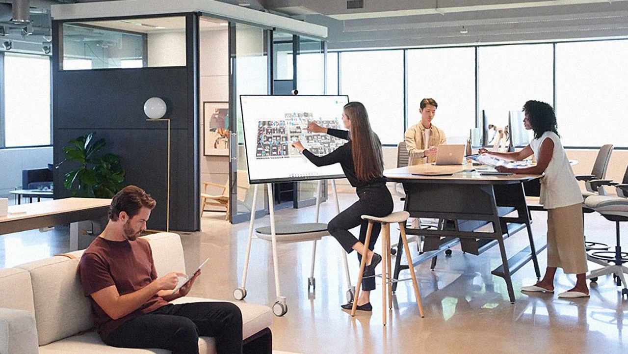 Microsoft's sleek Surface Hub smart whiteboard goes unplugged