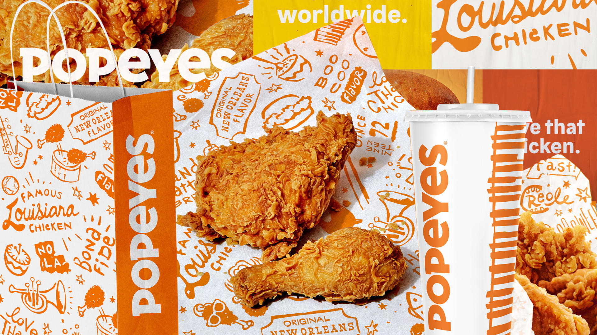 Popeyes ditches its goofy branding for a buttoned-up new look - Fast Company, image size:1920x1080