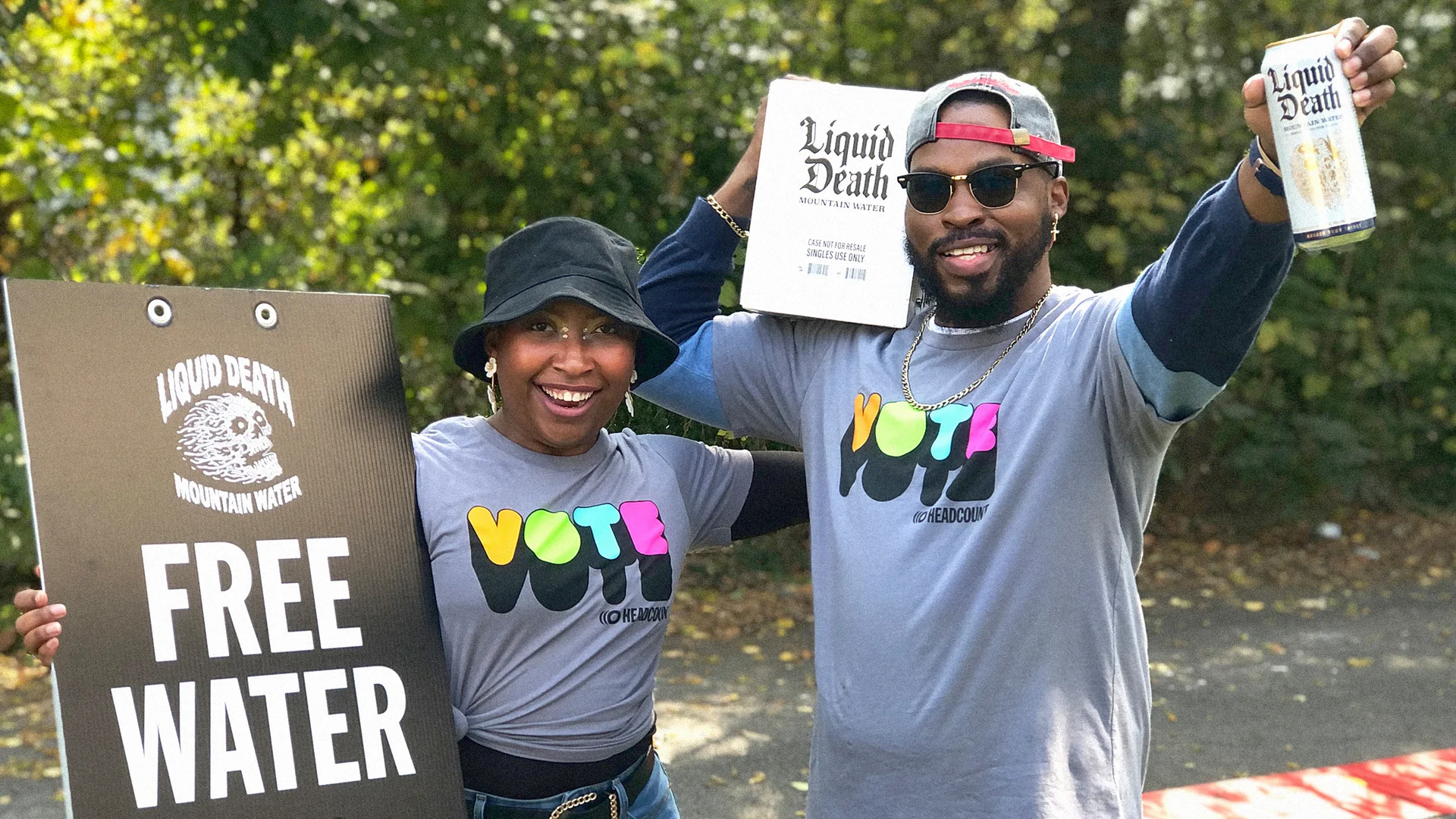 Liquid Death's latest ad takes aim at Georgia's absurd voting law ...