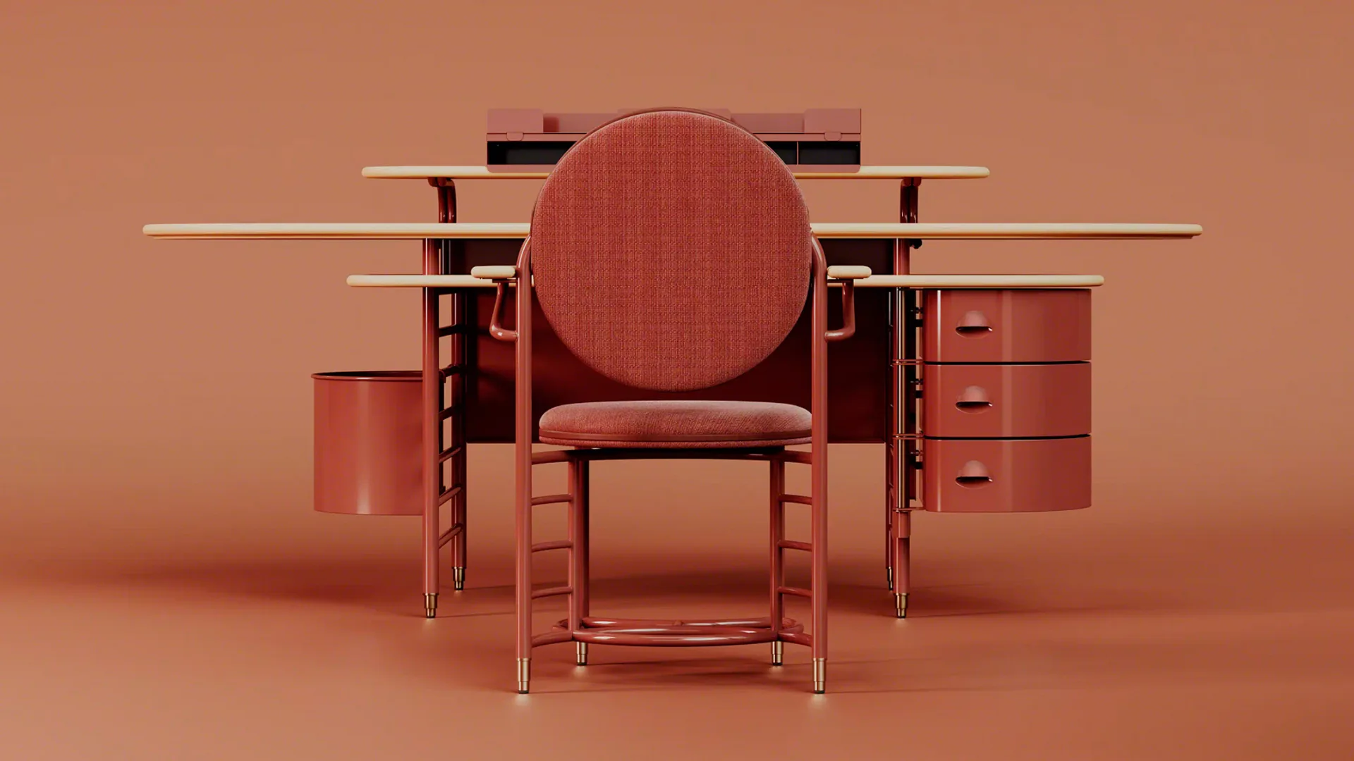 【希少】FRANK LLOYD WRIGHT PILLBOX Vintage Frank Lloyd Wright 