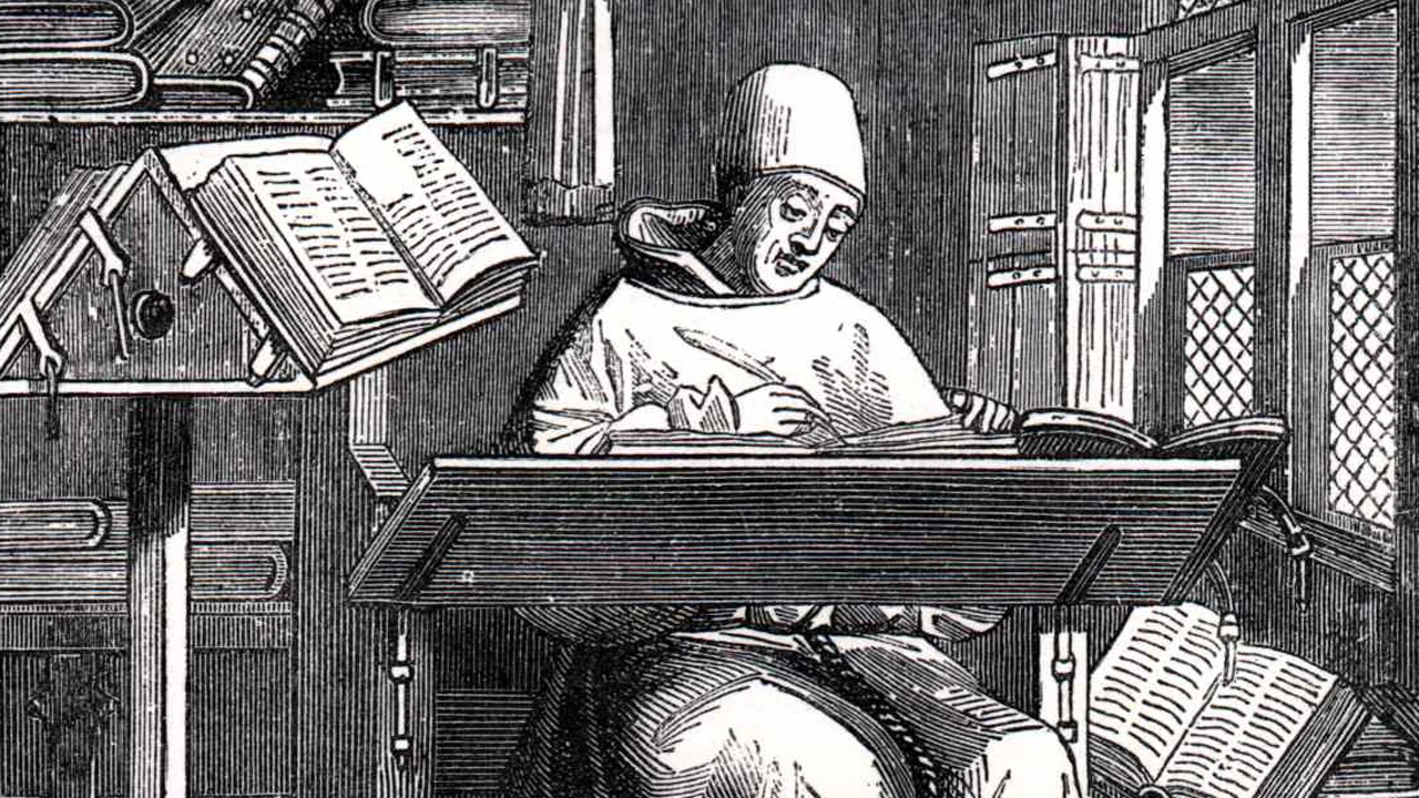 medieval monk drawings