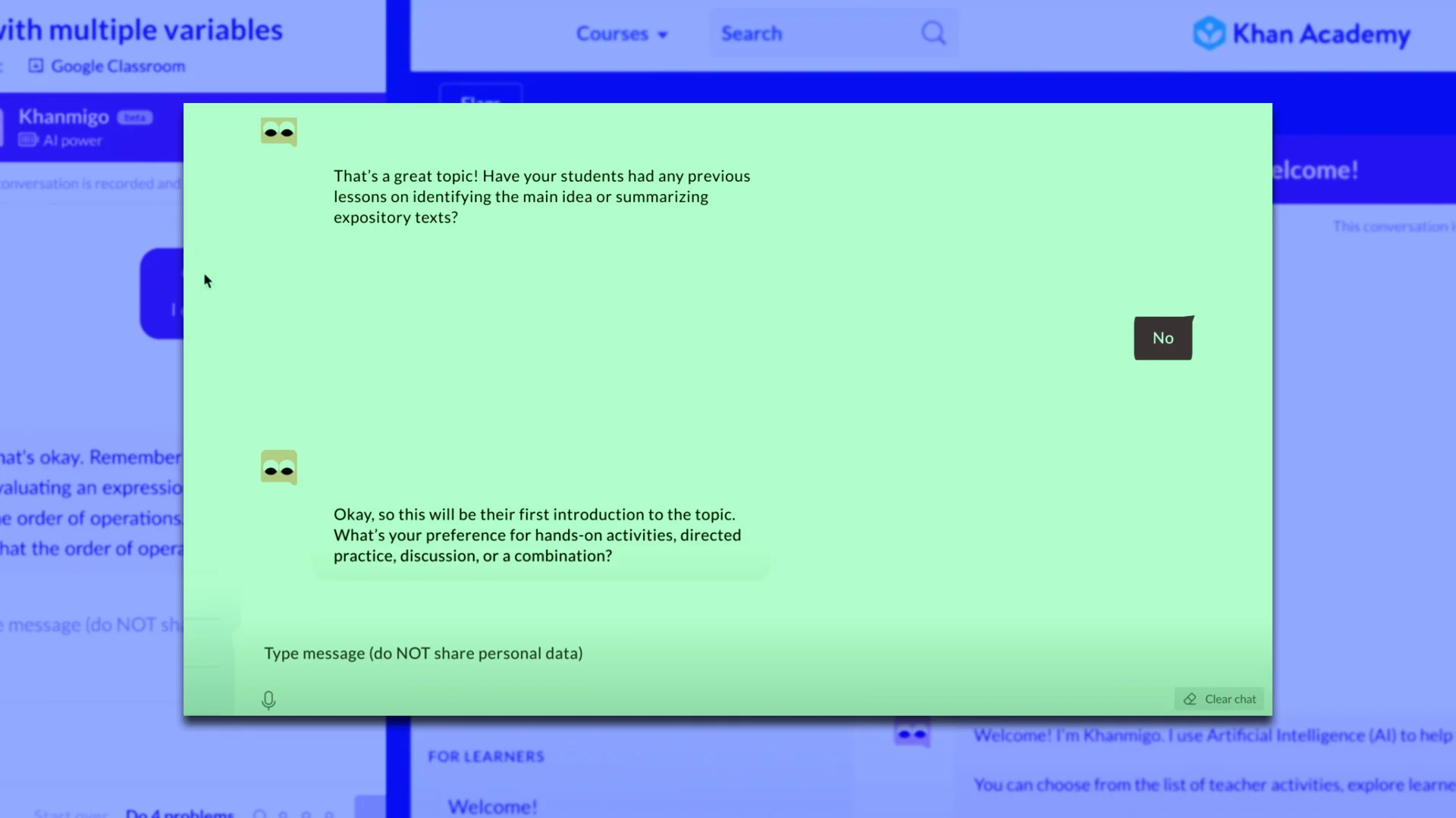 Learning nonprofit Khan Academy thinks AI has a big place in education