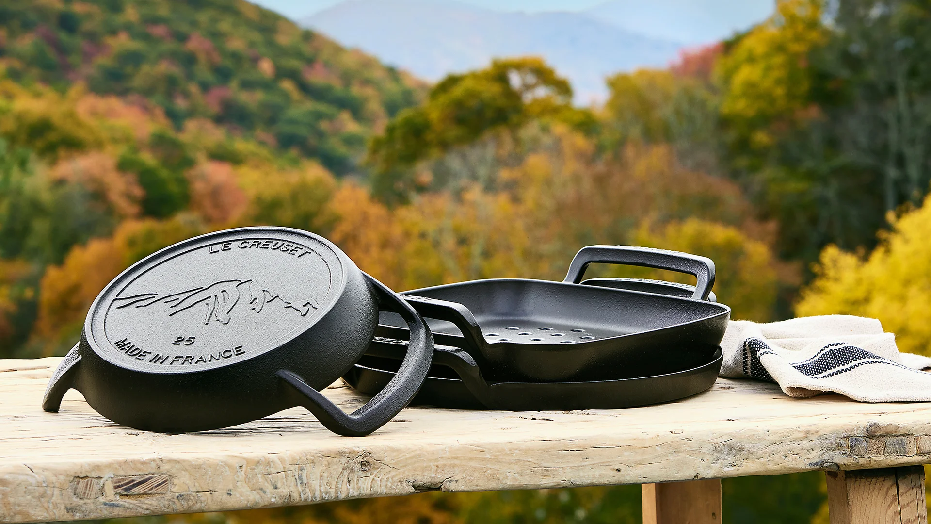 Le Creuset's first outdoor cookware line was made for open flames
