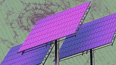 Purple Solar Panel