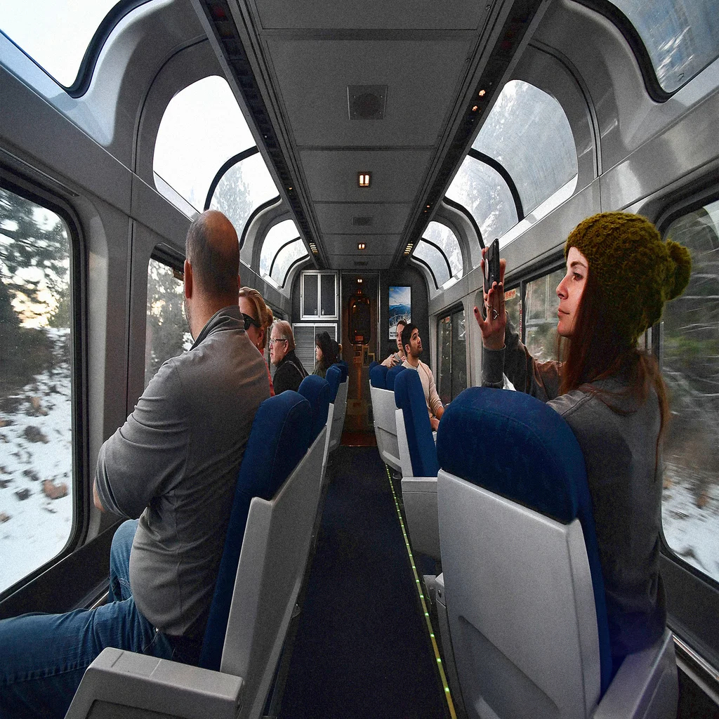 School Train Ride Excursion Students ride trains to learn about sustainability and tourism - Fast ...