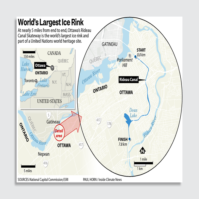 The world’s largest ice skating rink is 5 miles long—but its very ...