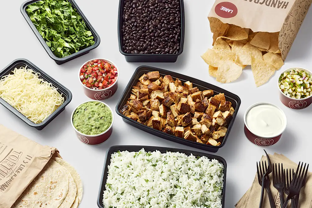 A photo of the Chipotle DIY burrito.