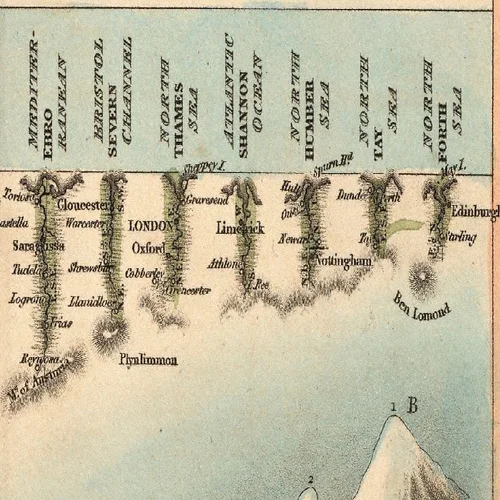 Fascinating Old Chart Maps World's Tallest Mountains, Forgets Mt
