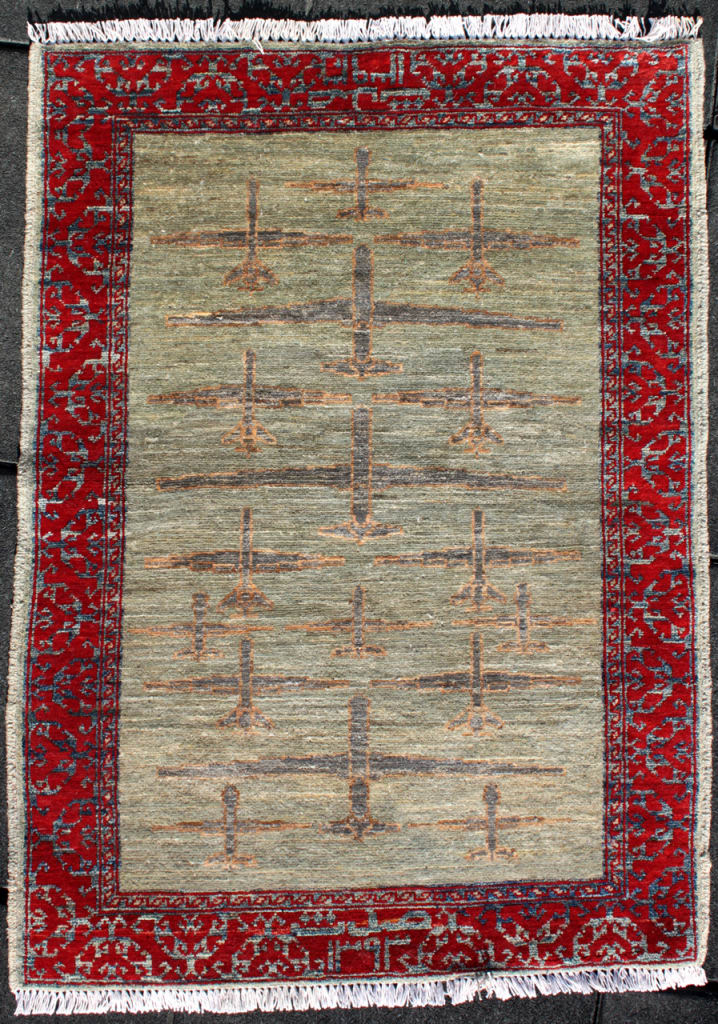Bleakly Beautiful Handmade Rugs Depicting Drone War In Pakistan - Fast ...