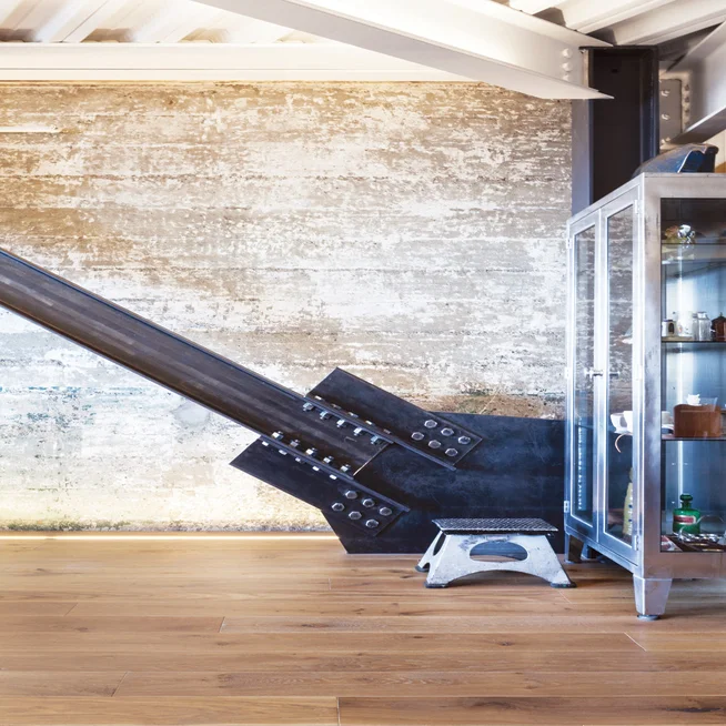 View of Rustic Warehouse Loft