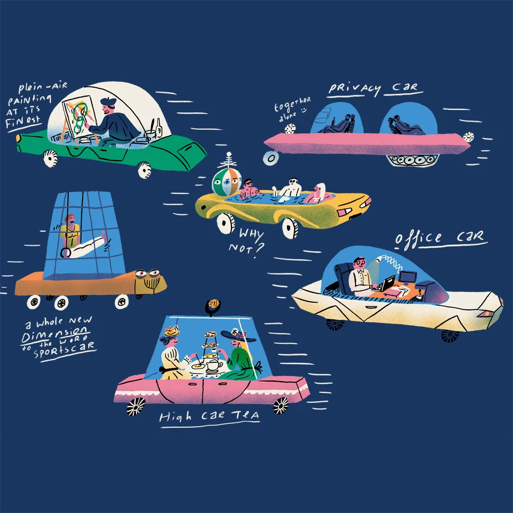 20 Artists Draw Their Perfect Self-Driving Car - Fast Company