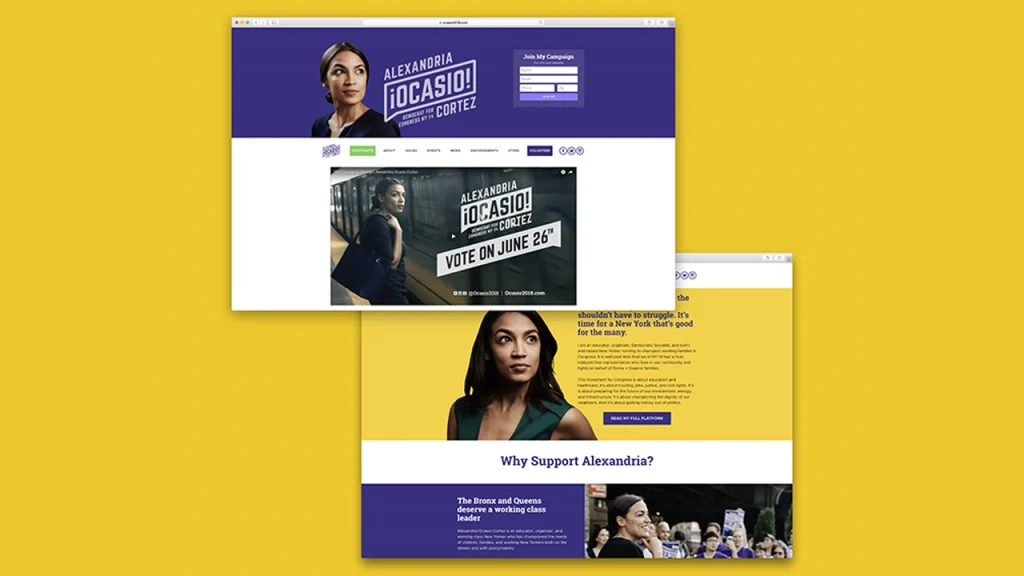 ocasio cortez website