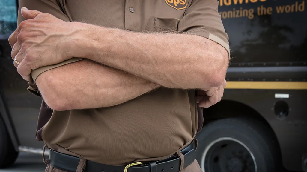 Check out the new UPS driver uniforms and see if you can spot the high