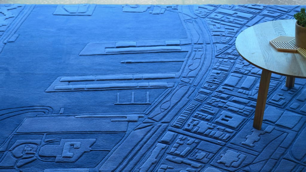 See these stunning geometric rugs inspired by city maps - Fast Company