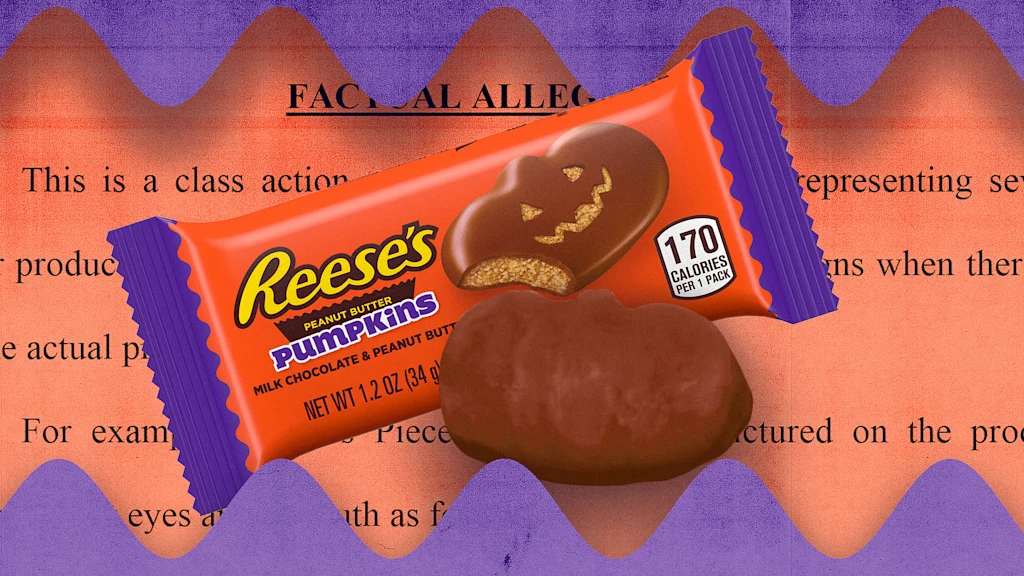 The Reese's pumpkin wrapper catfished you. Deal with it