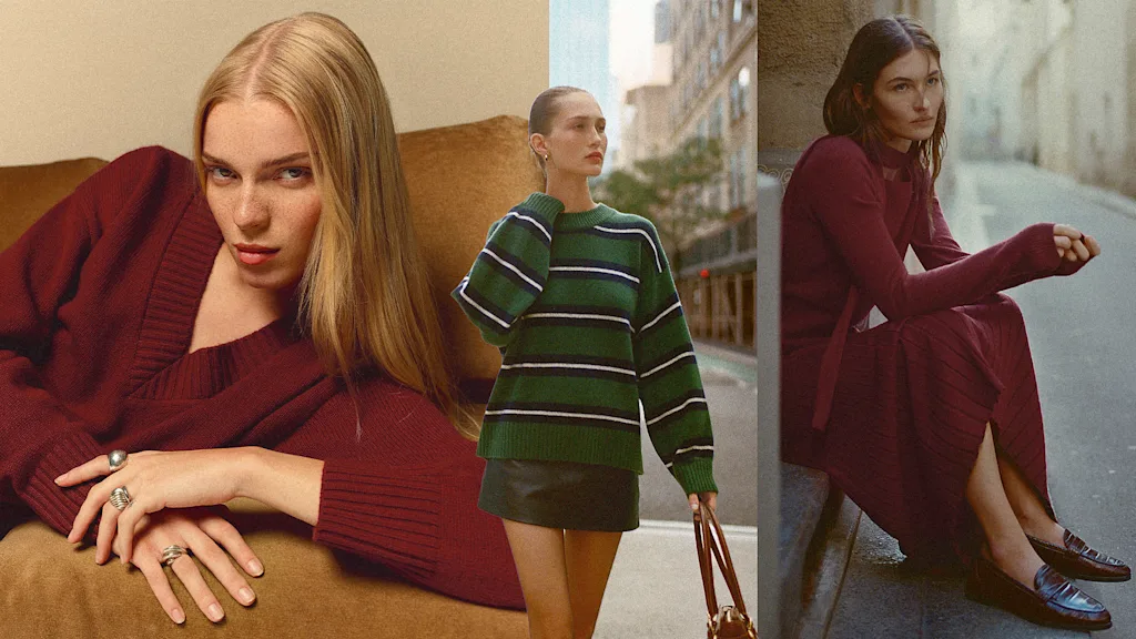 To make this 100% recycled sweater, Reformation had to get creative