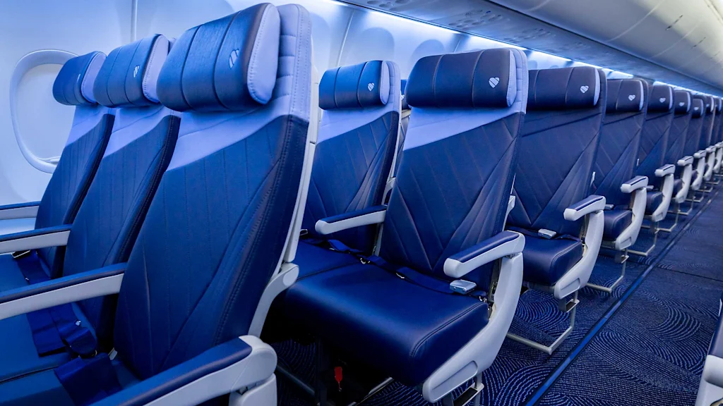 Southwest's new cabin design has more legroom-for some people