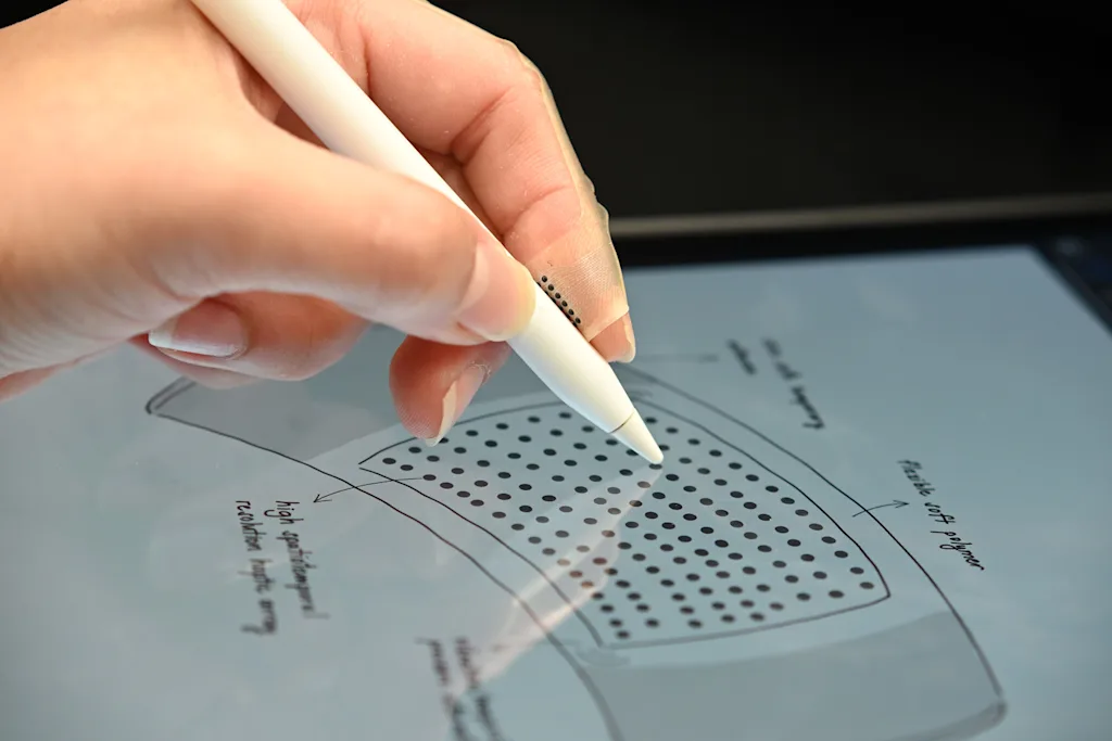 Met deze ultradunne wearable kun je texturen op een scherm ‘voelen’