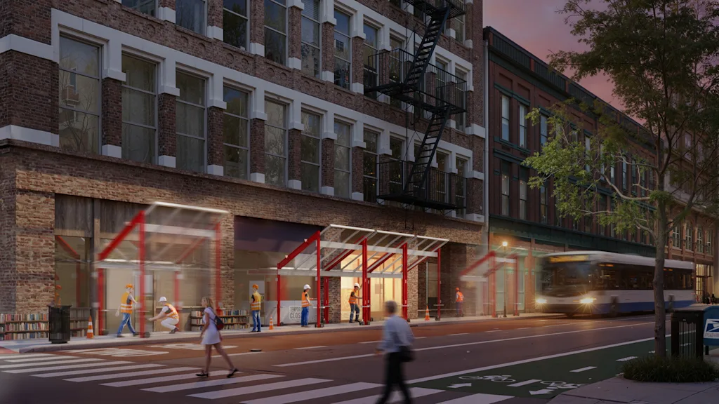 De alomtegenwoordige bouwsteigers van New York krijgen een glans