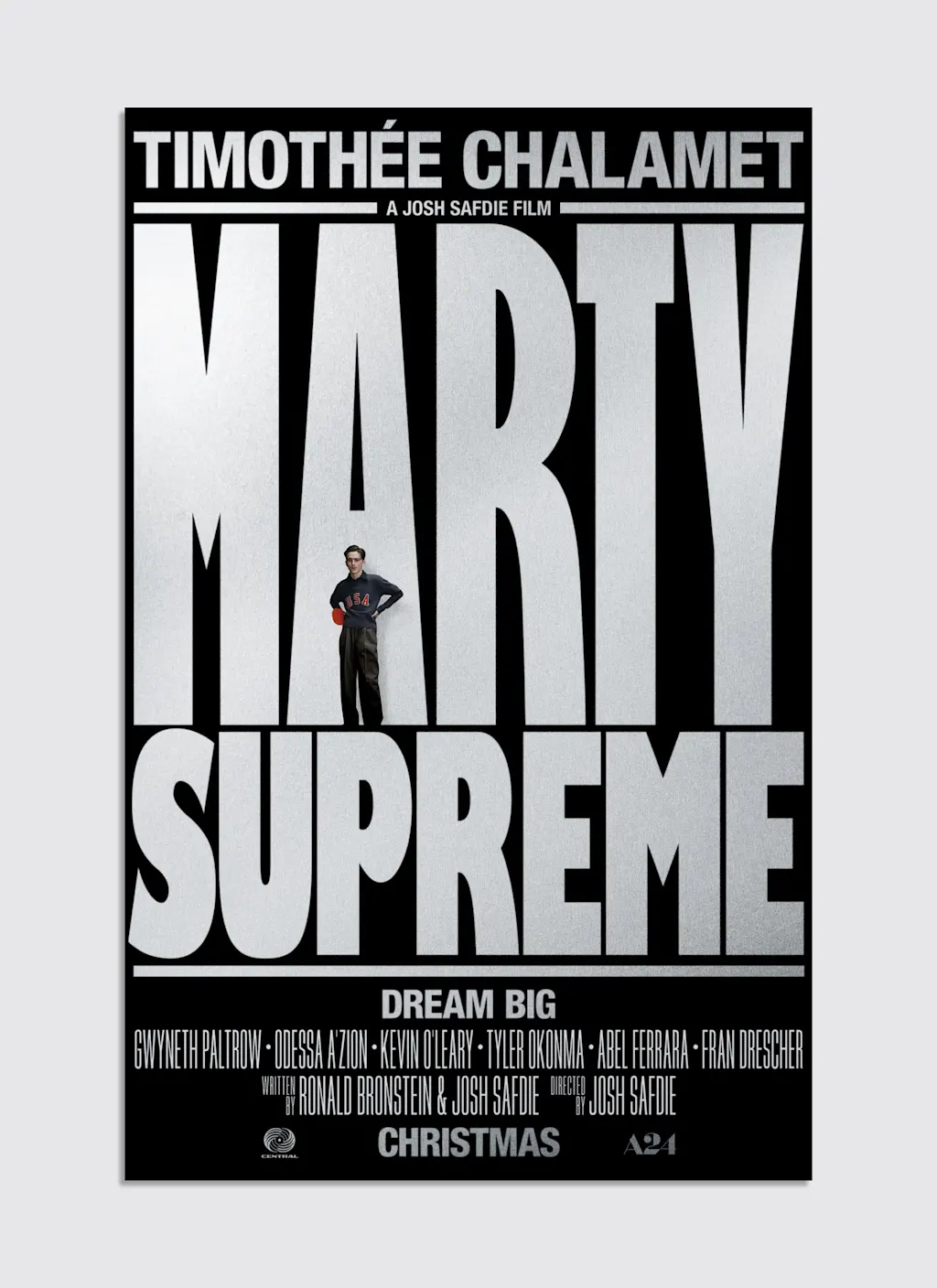 Un anuncio de Marty Supreme en forma de póster.