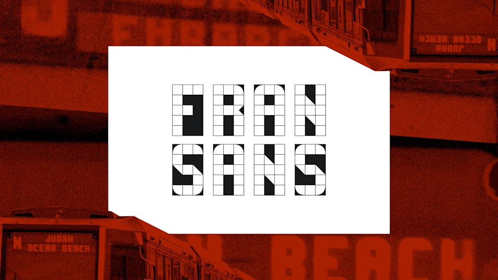 This charming new font is a love letter to San Francisco's public transit