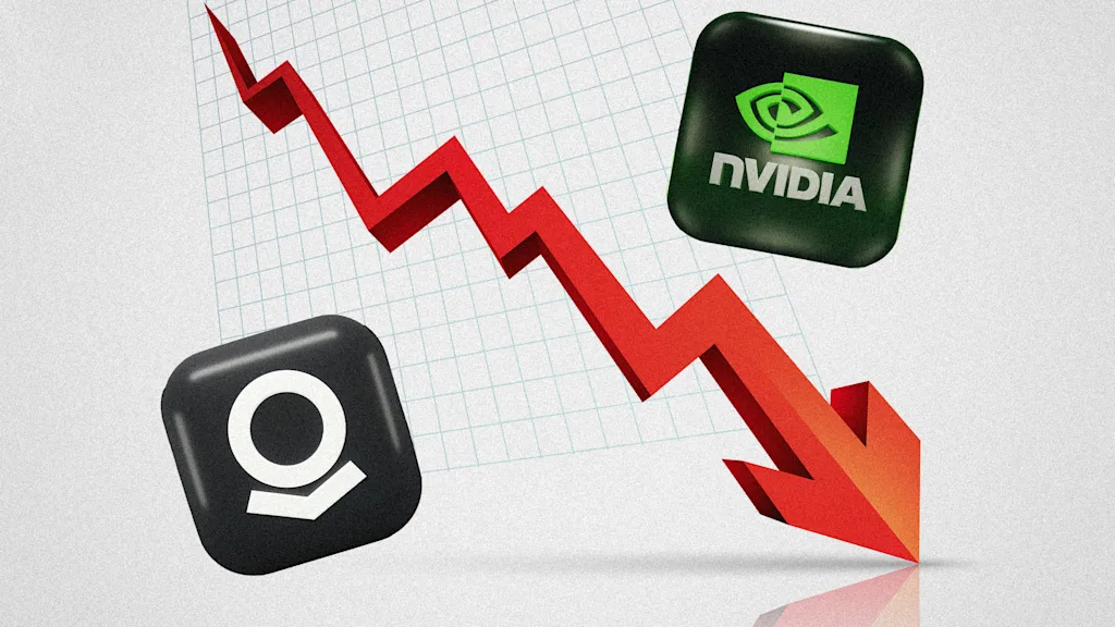 Hot AI stocks Nvidia and Palantir are falling today. Here's why