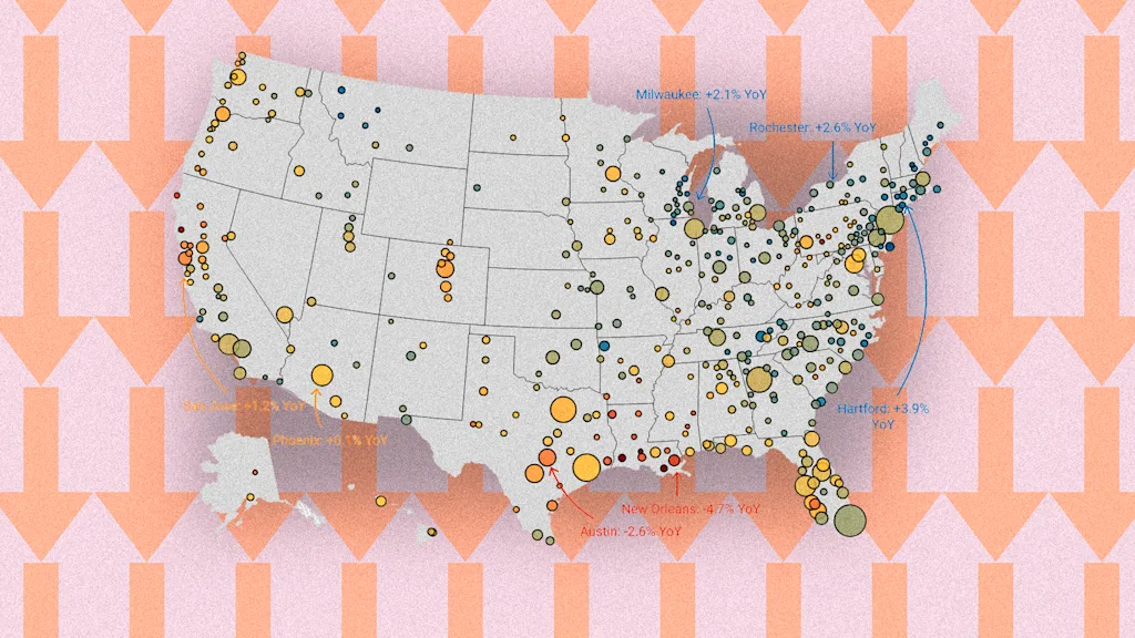Zillow just revised its home price forecast for 400-plus housing markets