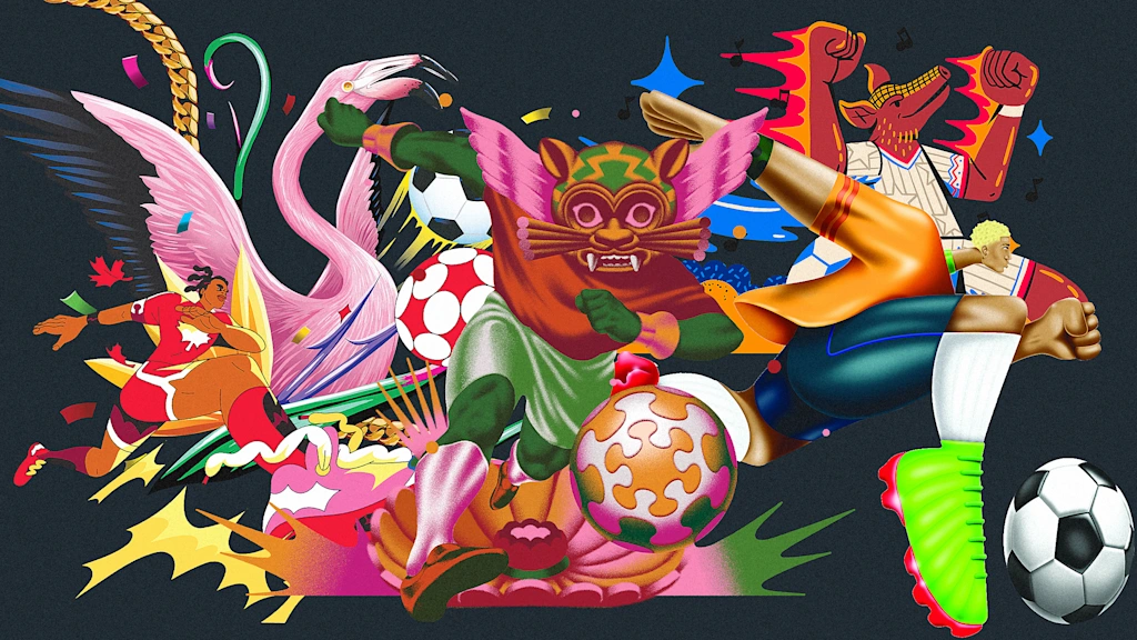 Visa's next World Cup move: Soccer-themed art