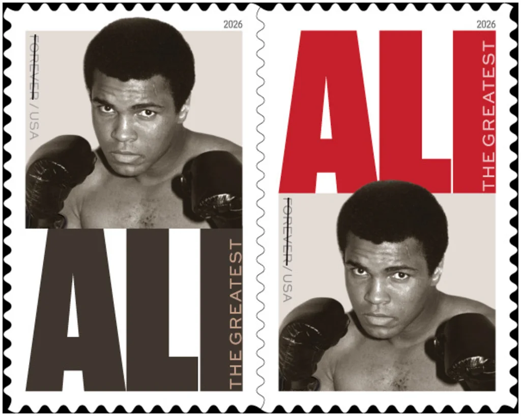 Muhammad Ali wordt geëerd met een Amerikaanse herdenkingspostzegel