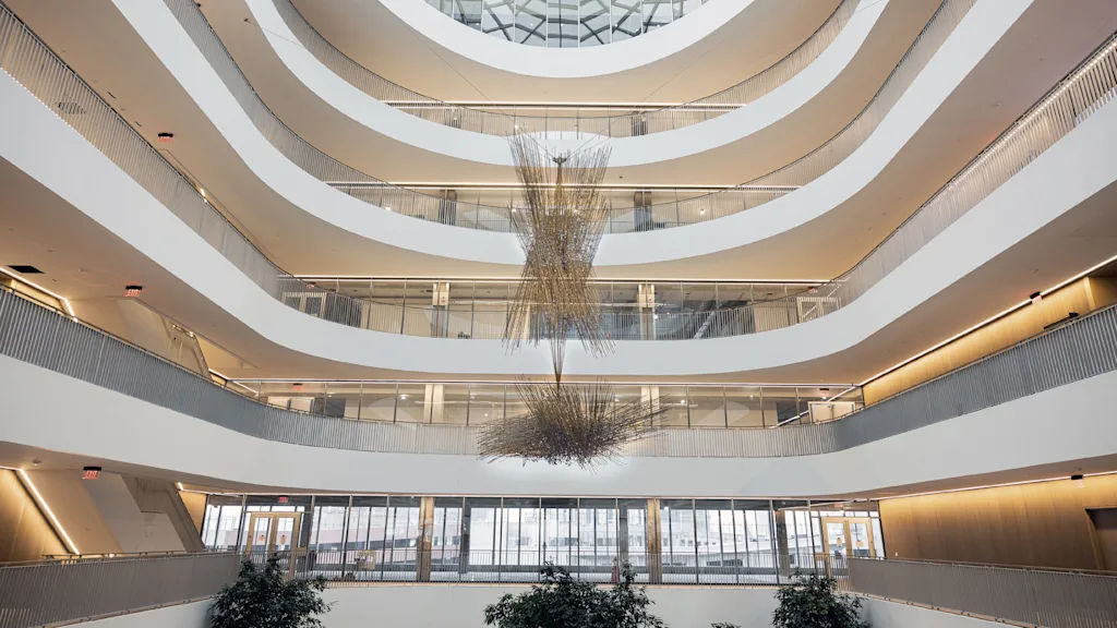 Nearly lost, this famed sculpture gets a new life inside GM's headquarters