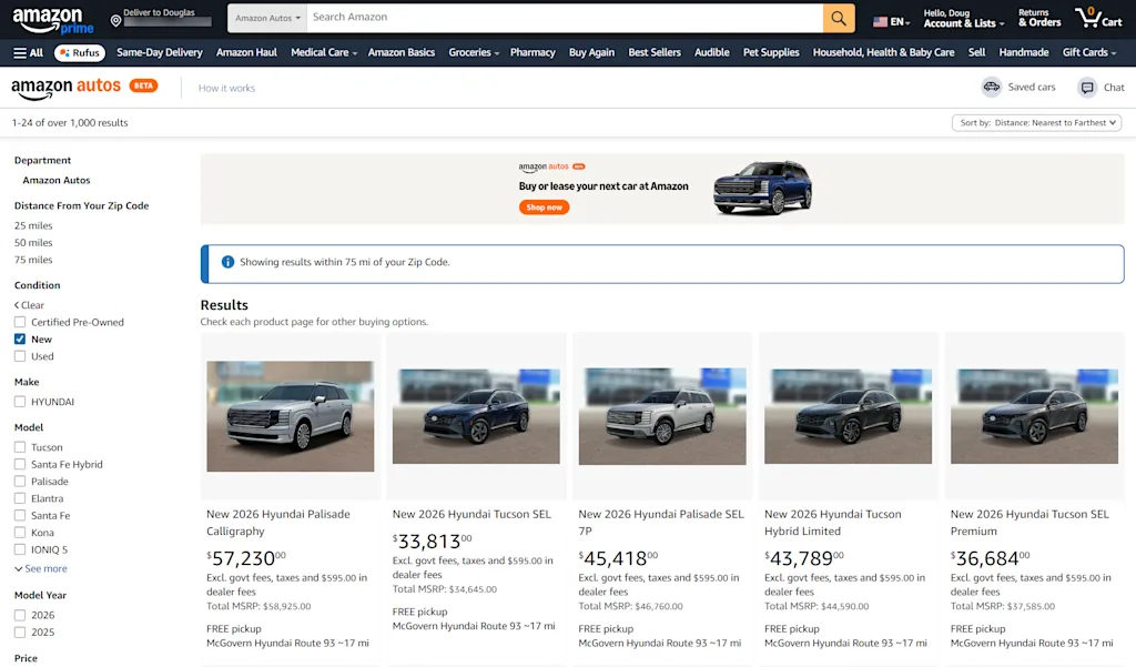 Alles wat u moet weten om een auto op Amazon te kopen