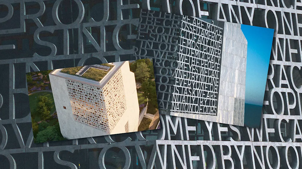People can't read the lettering on the Obama Presidential Center tower