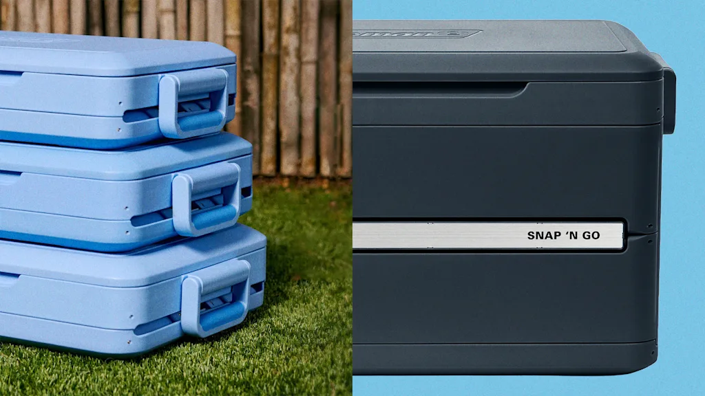 Coleman's new hard cooler collapses like an accordion