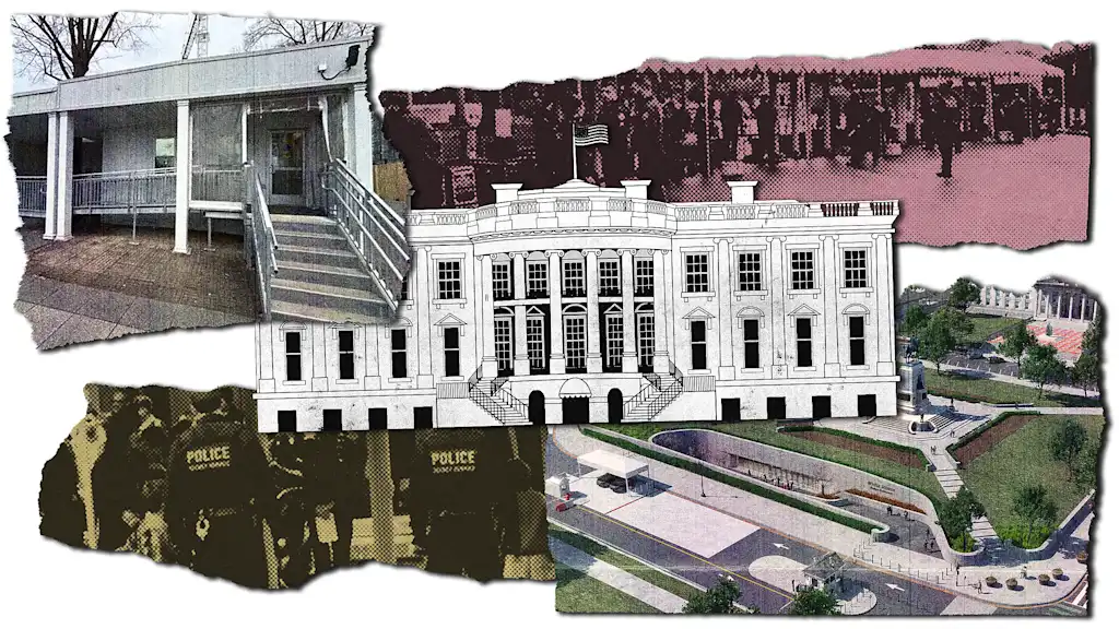 The White House's security checkpoint is getting a modern makeover-if Trump's design team allows it